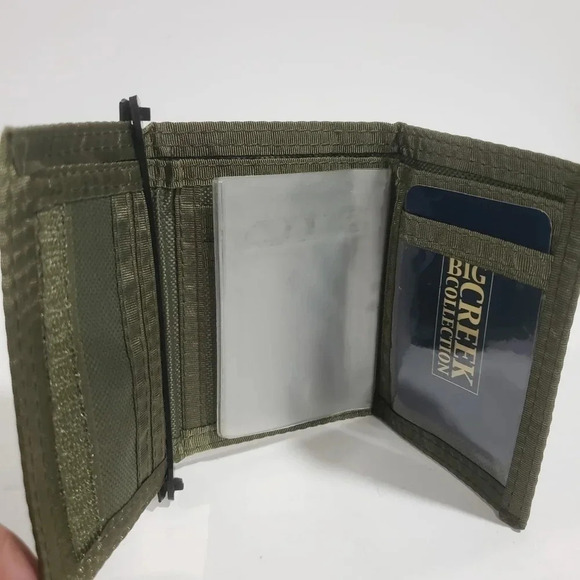 Big Creek Collection Mens Camo Tri-fold Canvas Wallet. - Picture 4 of 5